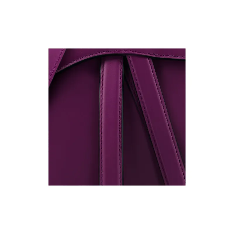 DIOR Calfskin Saddle Bag Shoulder Bag Crossbody Bag Handbag Women's Mulberry Purple-5