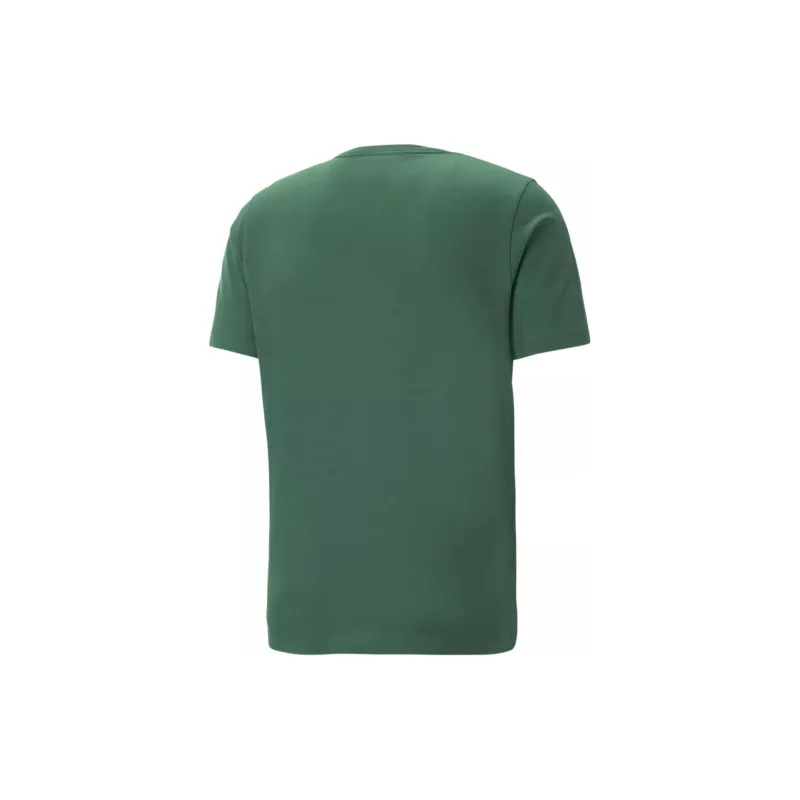PUMA ESS+ 2 COL LOGO TEE T-Shirt Men's Green-1