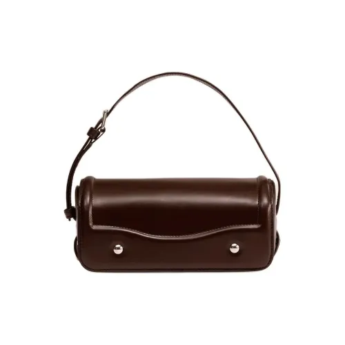 Lemaire Smooth Finish Leather One Shoulder Handbags Medium Size Women's Mountain Walnut Brown