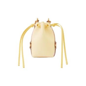 Chloe Marcie Grained Calfskin Bucket Bags Shoulder Bag Crossbody Bag Extra Mini Women's Coconut Milk