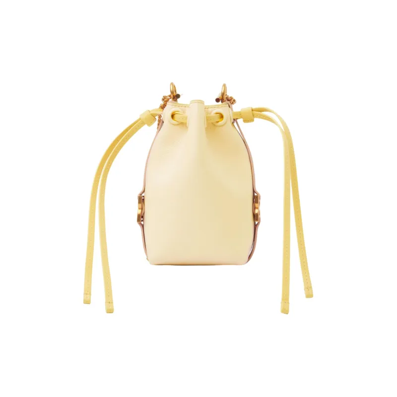 Chloe Marcie Grained Calfskin Bucket Bags Shoulder Bag Crossbody Bag Extra Mini Women's Coconut Milk-0