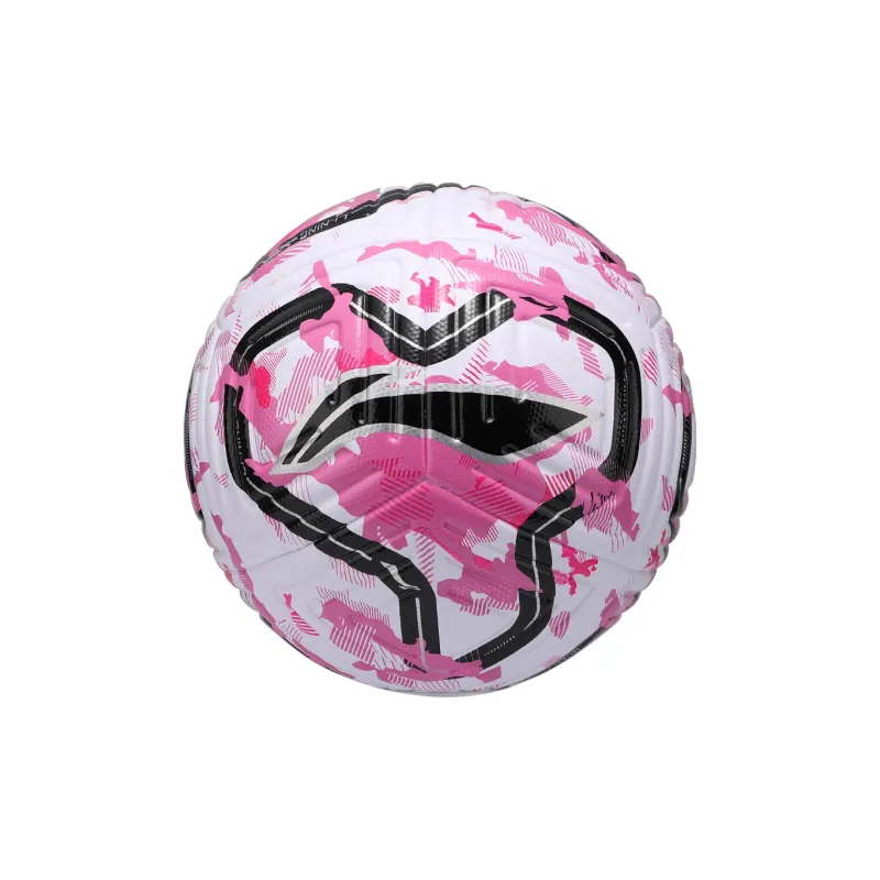 LiNing Size 5 Soccer TPU Machine Stitched Soccer Ball Unisex Rose Red-31