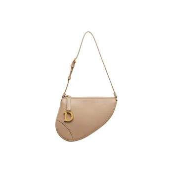 DIOR Sheepskin Clutch Bag Over The Shoulder Women's Cookie