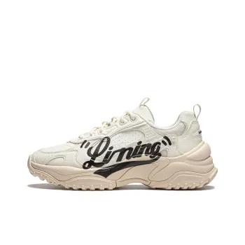 LiNing Churu Anti Slip Wear Resistant Low Top Casual Shoes Women's Ecru