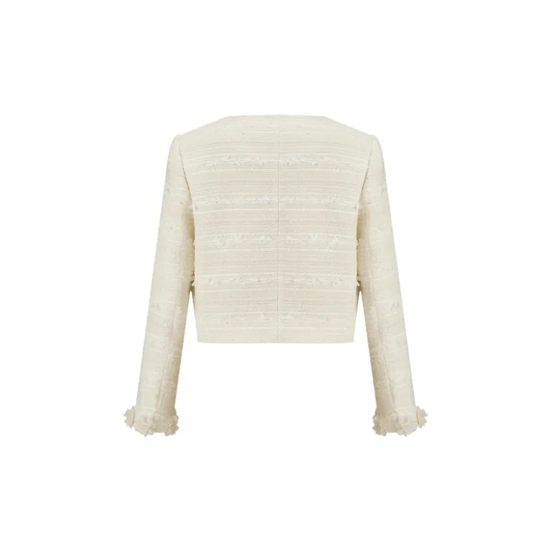 TAMMY TANGS Cropped Coats Women's Apricot-1