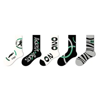Youle Box Mid-Calf Socks Unisex 5 Pack