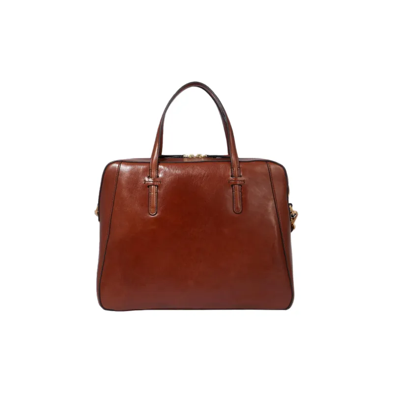 THE BRIDGE Leather Shoulder Bag Crossbody Bag Handbag Women's Brown-2