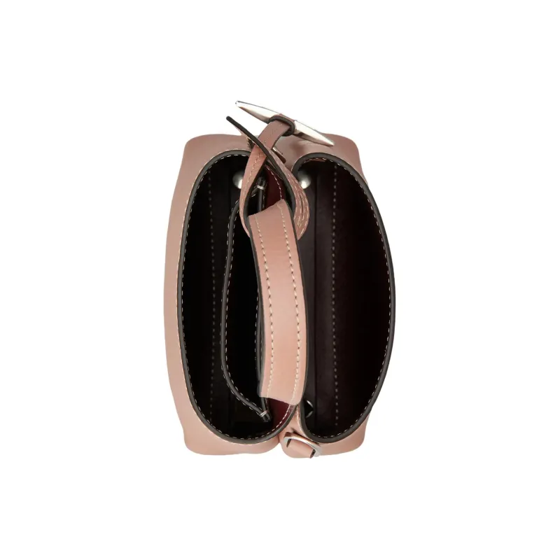 TOD'S Leather Handbag Shoulder Bag Crossbody Bag Cell Phone Pouch Extra Small Women's Burgundy & Pink-3