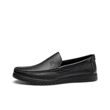 Strongman 3515 Plus Size Men's Leather Shoes Soft Sole Driving Shoes For Middle Aged Dads