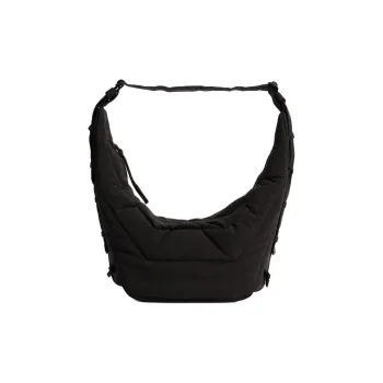 Lemaire Medium Soft Game Shoulder Bag Dark Chocolate