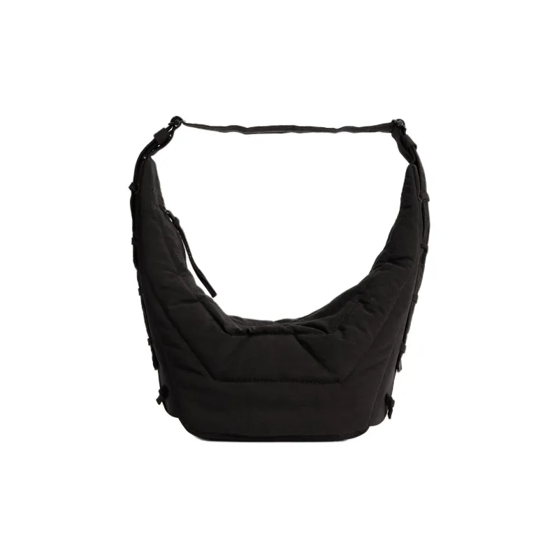 Lemaire Medium Soft Game Shoulder Bag Dark Chocolate-0