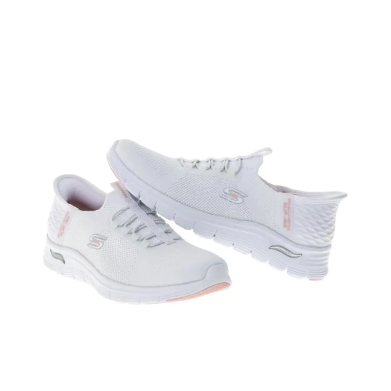 Skechers ARCH FIT VISTA Cushioning Wear-Resistant Low-Top Casual Shoes Women's White-3