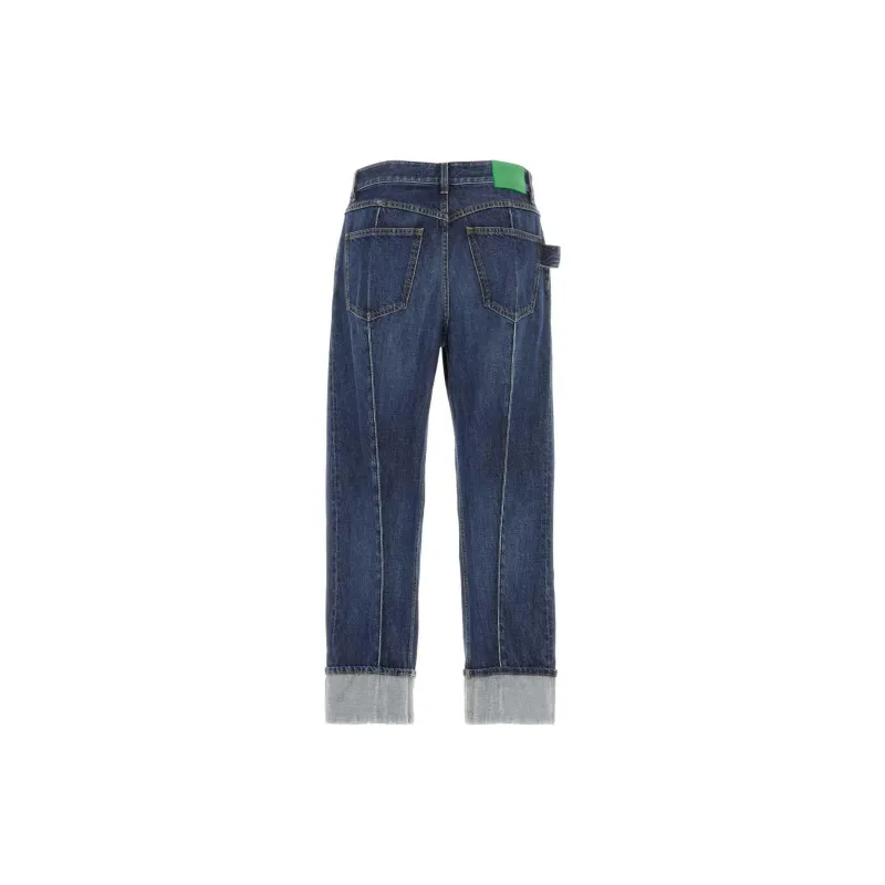 Bottega Veneta Turn Up Hem Denim Jeans-1