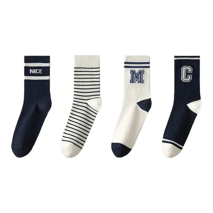 Lanza Mid-Calf Socks Men's 4 Pack-0