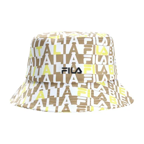 FILA Cotton Polyester Bucket Hats Women's Khaki