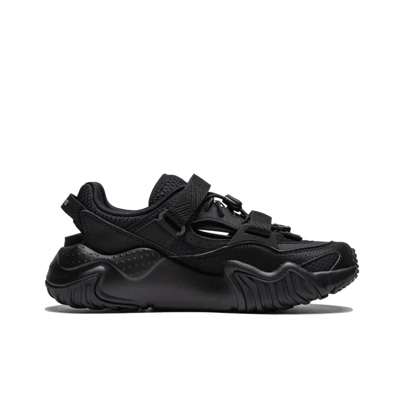 LiNing Sichuan Tour Cushioning Wear Resistant Low Top Casual Shoes Women's Black-1