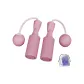 Cherry Blossom Pink Jump Rope 3cm Small Ball Style with Storage Bag
