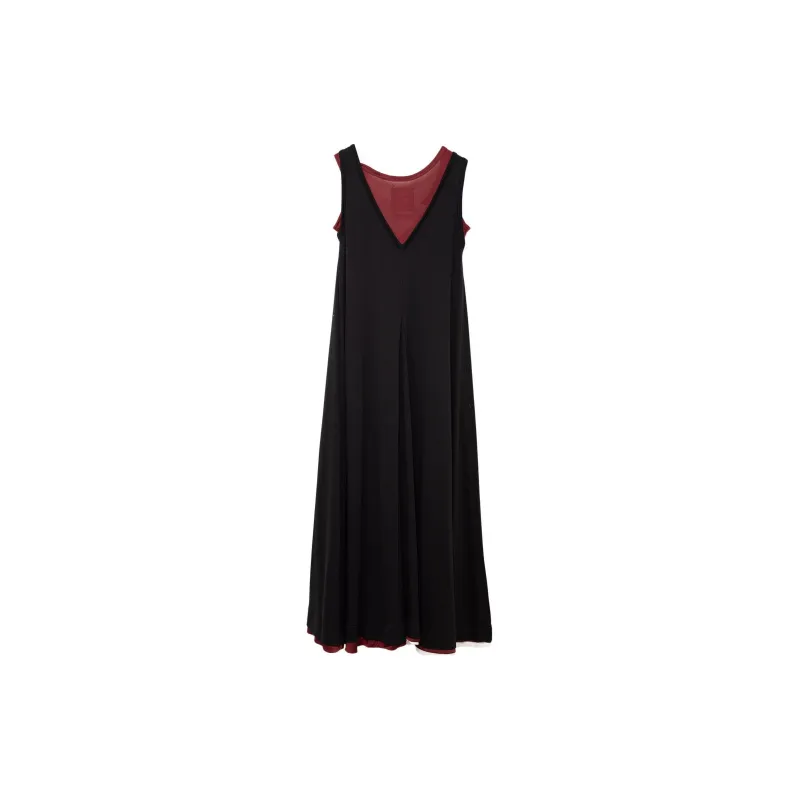 Maison Mihara Yasuhiro SS24 Sleeveless Dress Women's Black Red-1