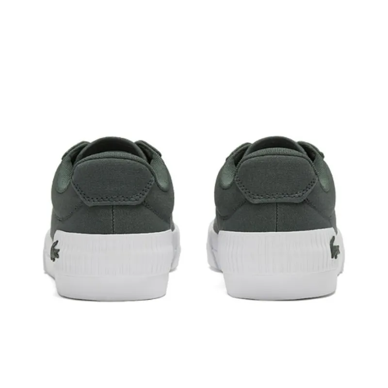 LACOSTE Low Top Skateboard Shoes Men's Green White-2