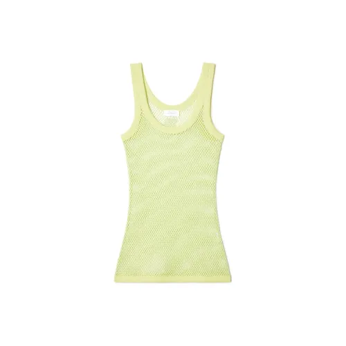 OFF-WHITE U-neck Fishnet Tank Top