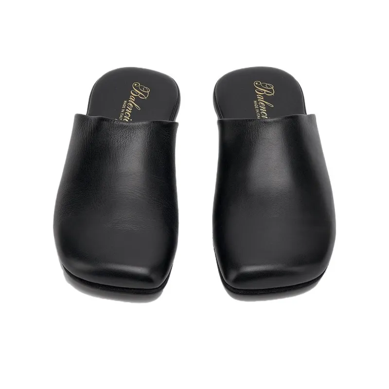 Balenciaga Closed Toe Slippers Women's Black-3