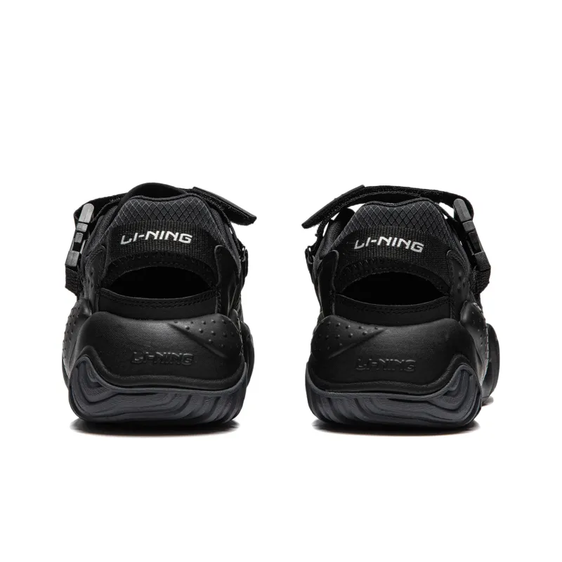 LiNing Sichuan Tour Anti Slip Wear Resistant Low Top Casual Shoes Men's Black-5