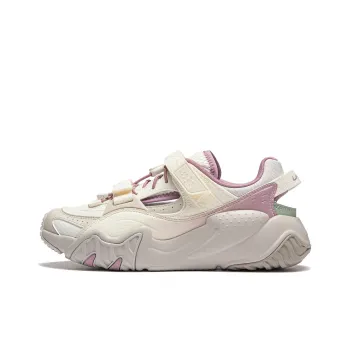 LiNing Sichuan Tour Cushioning Wear Resistant Low Top Casual Shoes Women's White Purple