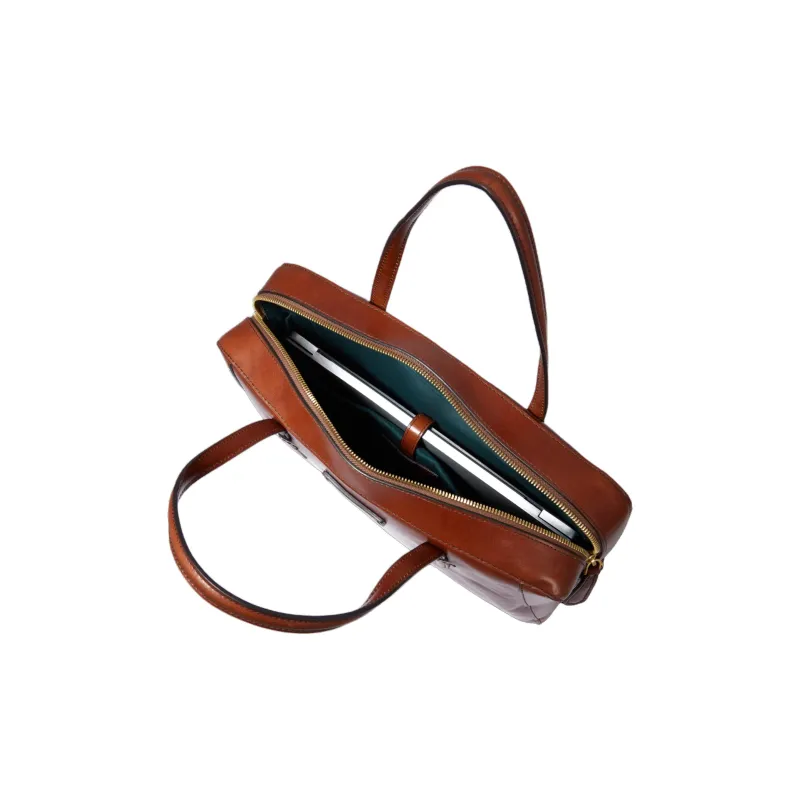THE BRIDGE Leather Shoulder Bag Crossbody Bag Handbag Women's Brown-3