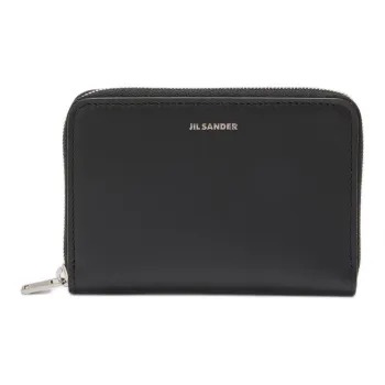 JIL SANDER Logo Debossed All Around Zip Wallet