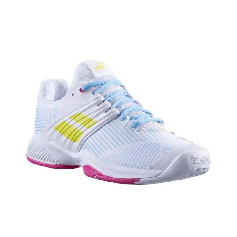 Babolat Shock Absorbers Low Top Tennis Shoes Women's White-2