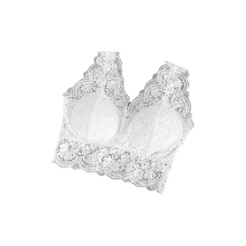 Flowers In Water Bra Women's White