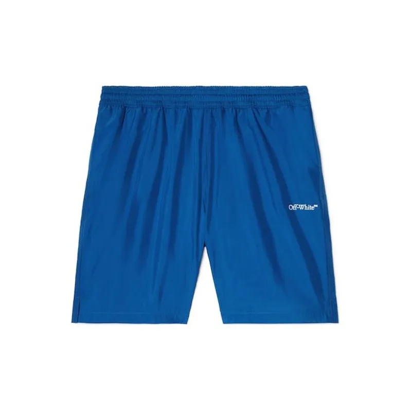 OFF WHITE Bandana Printed Straight Hem Swim Shorts-1