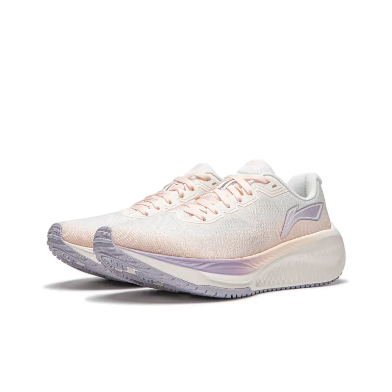 LiNing Shock Absorbers Slip Resistant, Abrasion Resistant, Breathable Low Top Training Running Shoes Women's White-2