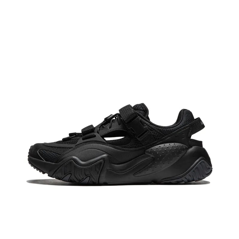 LiNing Sichuan Tour Anti Slip Wear Resistant Low Top Casual Shoes Men's Black-0
