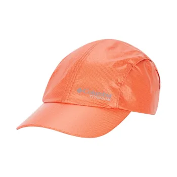 Columbia Polyamide Polyester Baseball Caps Unisex Black/Orange