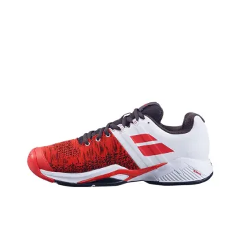 Babolat Propulse Blast Cushioning Low Top Tennis Shoes Men's Red White