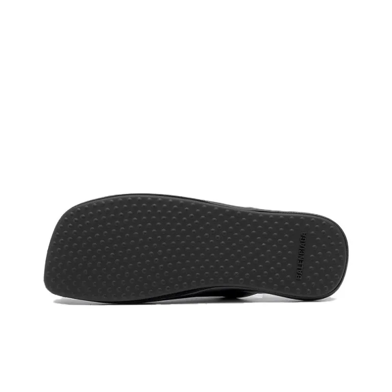 Balenciaga Closed Toe Slippers Women's Black-4