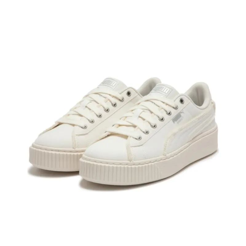 PUMA Basket Platform Fringe 'White' Women's-3