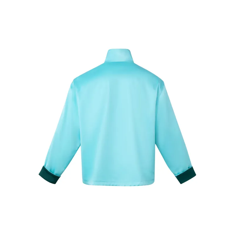 adidas originals SS24 Chinese Style Button-Stripe Jacket Mint Green-1