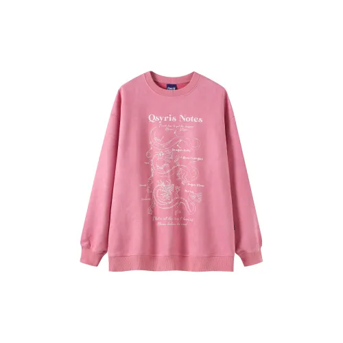 QISENYAR Sweatshirts Women's Pink