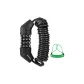 Strengthened Cable Lock, Black[Length 1.5m]with 1.2m Fine Steel Cable Included