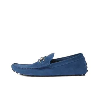 GUCCI Horsebit Beanie Shoes Men's Blue
