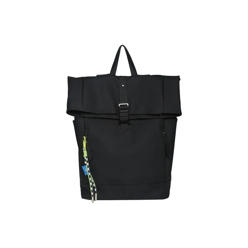 Deli Bear Nylon Carry Backpack Regular Unisex Gray/Black/Green-2