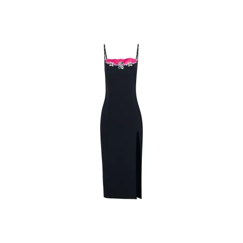 MIMI PLANGE Slip Dresses Women's Elegant Black