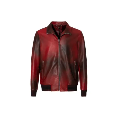 RARE Leather Jackets Men Multicolor