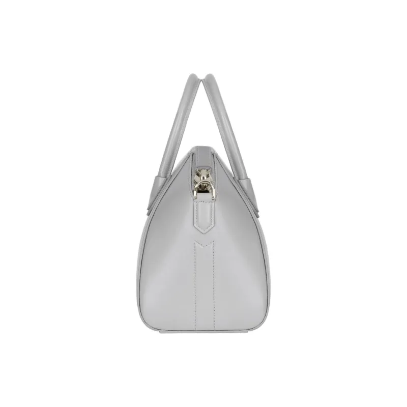 Givenchy Antigona Calfskin Shoulder Bag, Crossbody Bag, Handbag Trumpets Women's Light Gray-1