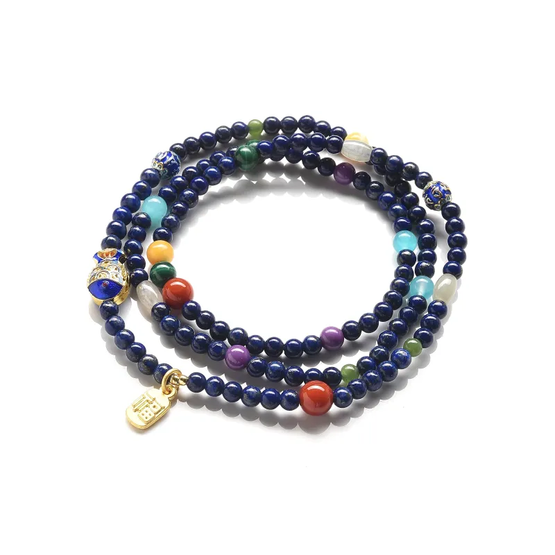 Abby's Wonderland Lapis Lazuli Fine Jade Bracelets Unisex-4