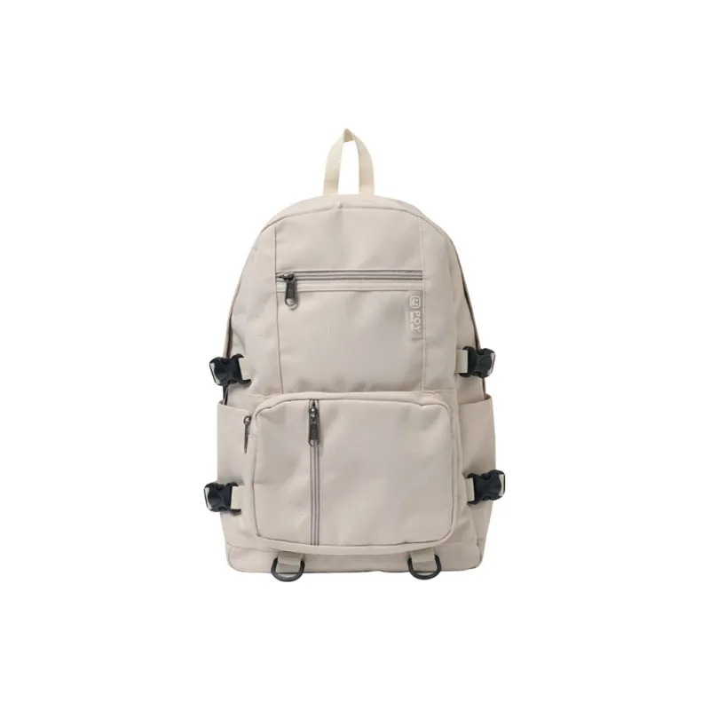 POY Oxford Backpack Tubas Unisex Ecru-1