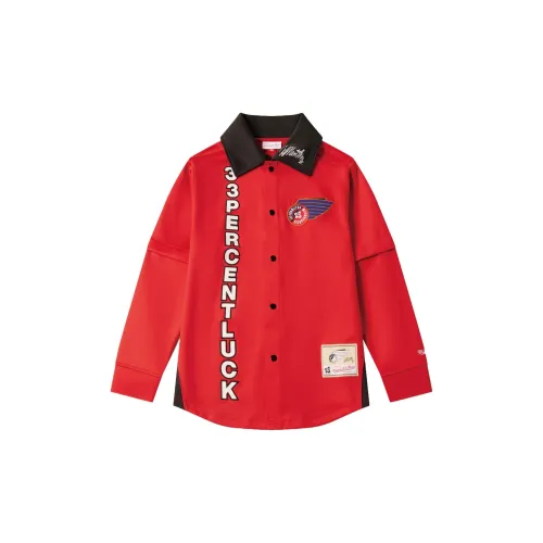 Jeff Hamilton X Mitchell Ness Jeff Hamilton X 33 Co-brand Jackets Unisex Red