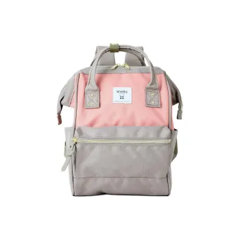 Anello Polyester Backpack Regular Women's Pink/Gray/Beige